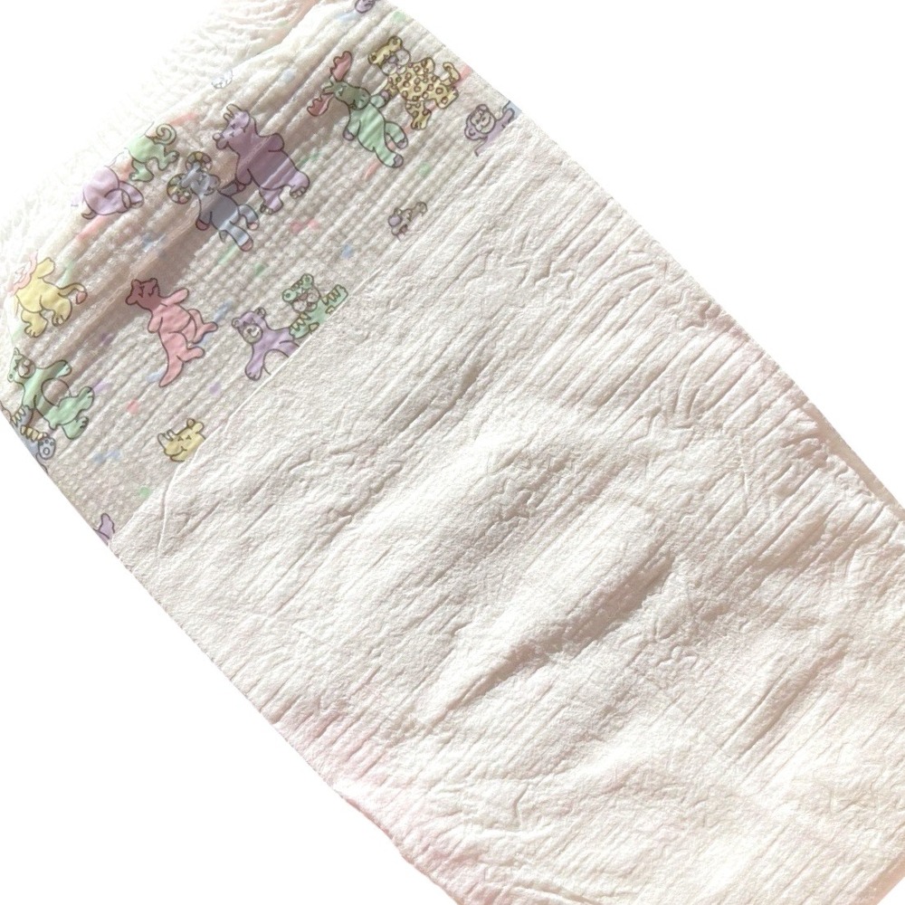 Vintage Huggies Size 3 Ultratrim 1993 USA Diaper Circus Bear Rhino Plastic Print